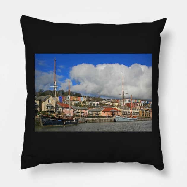 Hotwells, Bristol Pillow by RedHillDigital