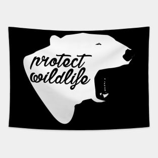 protect wildlife - polar bear Tapestry