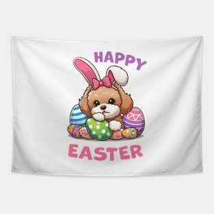 Maltipoo Easter Bunny Tapestry