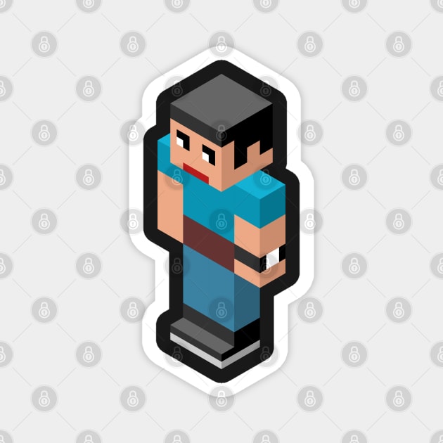 Isometric male person Magnet by AdiDsgn