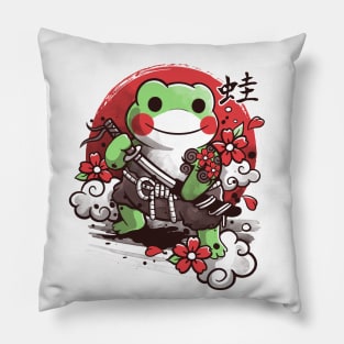 Samurai frog Pillow