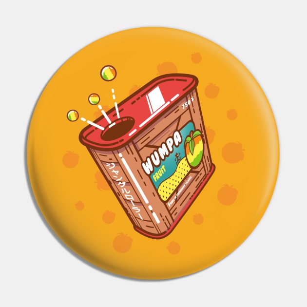 Wumpa Fruit Pin by Coconut