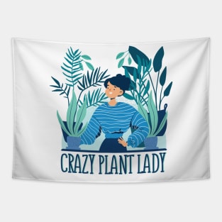 Crazy Plant Lady Tapestry