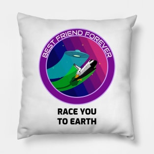 Race to Earth Pillow