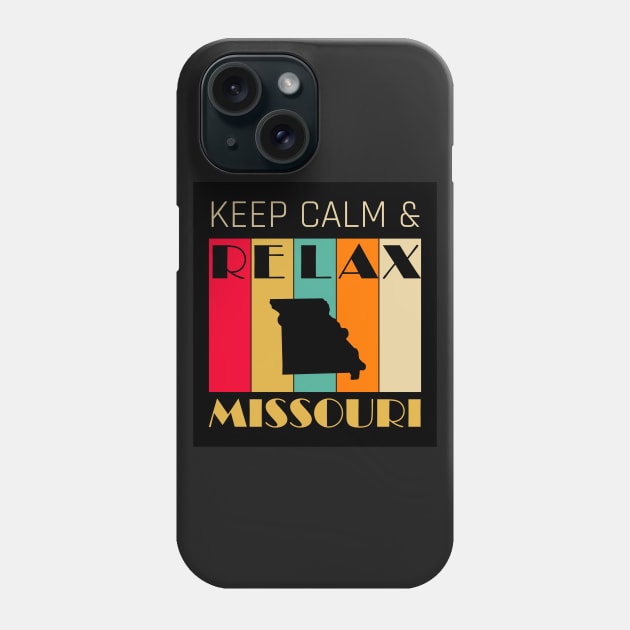 MISSOURI - US STATE MAP - KEEP CALM & RELAX Phone Case by LisaLiza