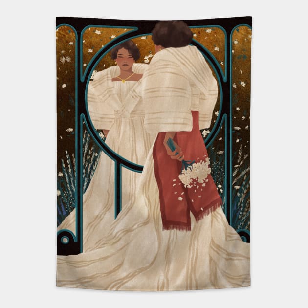 Filipiniana Mirror Dark Tapestry by samsum.art