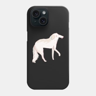 Cute borzoi drawing Phone Case