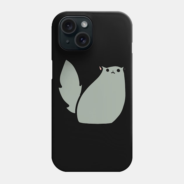 Fluffy Gray Cat Phone Case by saradaboru