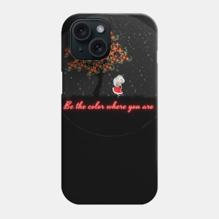 girl in the red dress Phone Case