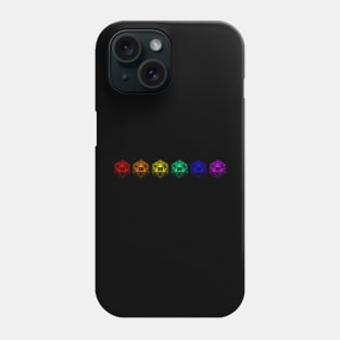 Rainbow D20 Dice Phone Case