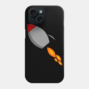 Exciting and Fun Fire Blazing Rocket Cartoon Phone Case