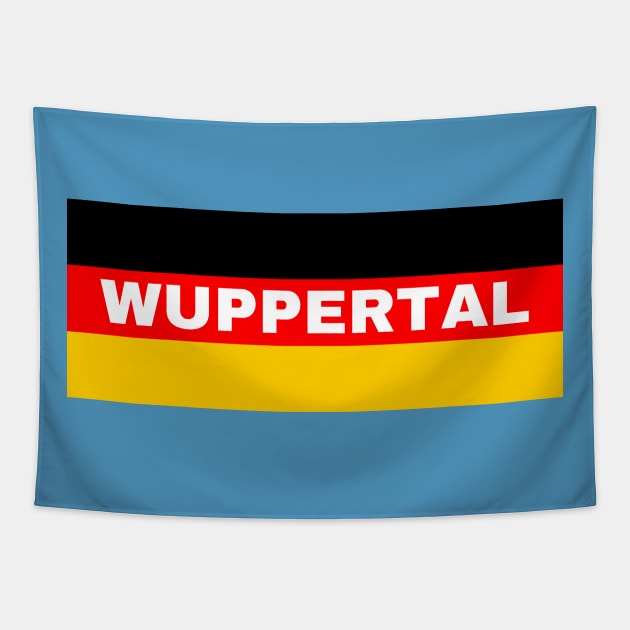 Wuppertal City in German Flag Tapestry by aybe7elf