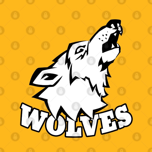 Wolves Mascot by Generic Mascots