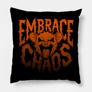 Possum Embrace Chaos, 90s Inspired Pillow