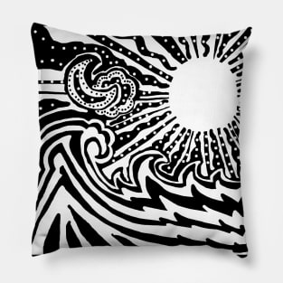 a time when day and night coexist Pillow