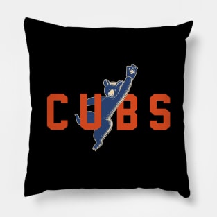 Vintage Chicago Cubs 3 by Buck Tee Pillow