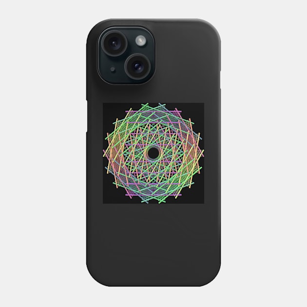 Colorful 3-D Mandala Phone Case by lyle58