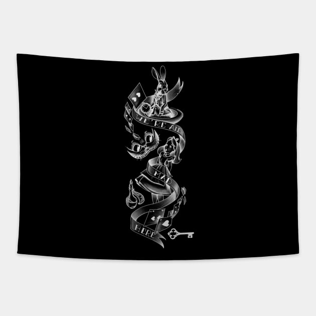 Alice in wonderland design Tapestry by Rachellily