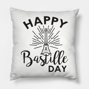 Shining Eiffel Tower the symbol of France - Bastille Day Pillow