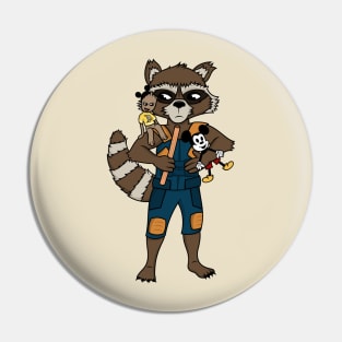 Rocket Visits the Parks Pin