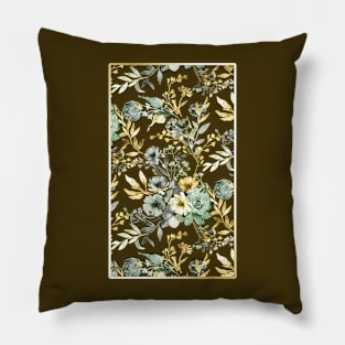 Painterly Boho Botanical Pillow