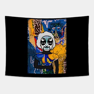 Urban-Chic Dust and Unicorn Digital Collectible Set - FemaleMask, ChineseEye Color, DarkSkin on TeePublic Tapestry