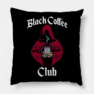 Black Coffee Club Pillow