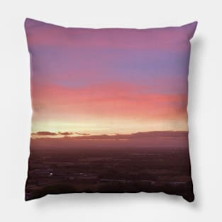 A pink sunset Pillow