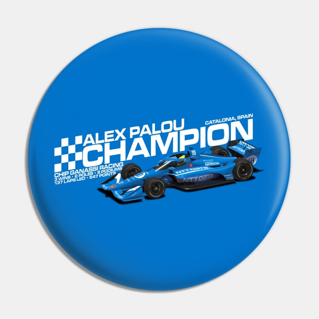 Alex Palou 2021 Champion (white) Pin by Sway Bar Designs