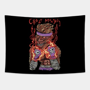 Crazy Fighter Tapestry