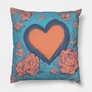 Heartfelt Expressions: Exploring the Depths of Love through Art and Emotion Pillow