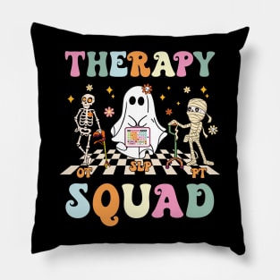 Therapy Squad SLP OT PT Team Halloween Speech Physical Pillow