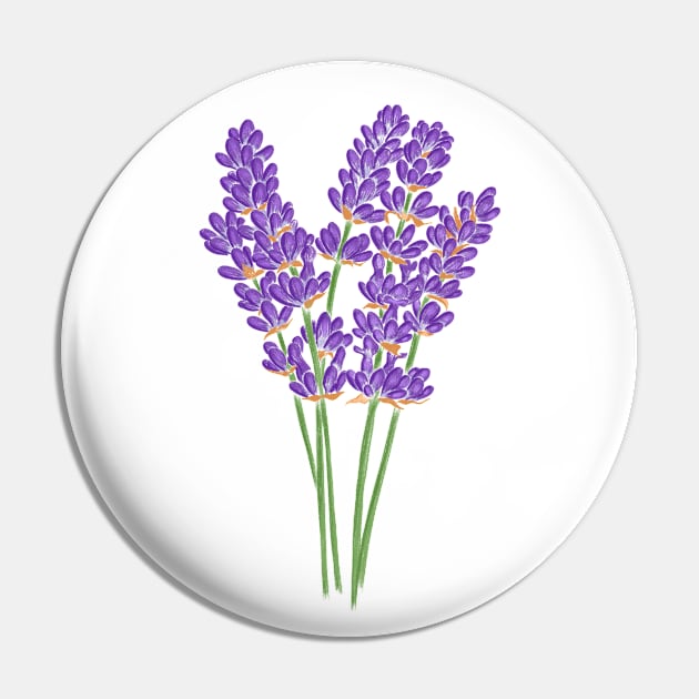 lavender Pin by Kuchinska design