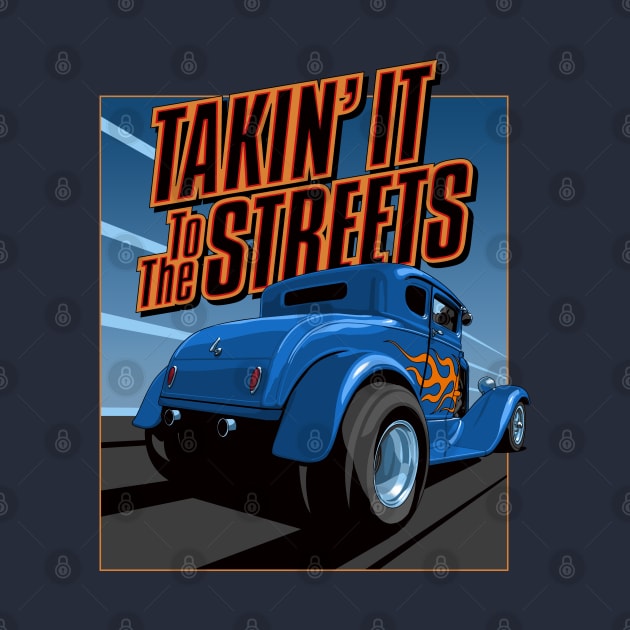 Takin' it to the streets - blue by candcretro