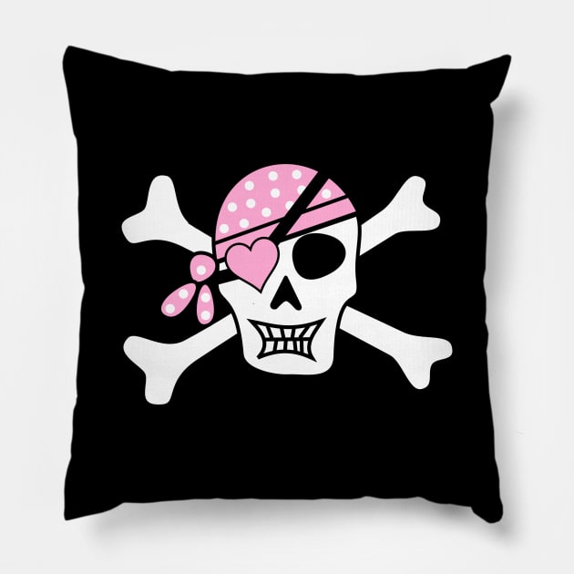 pirate skull Pillow by momo1978