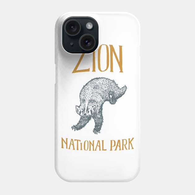 Zion National Park: Falling Badger Phone Case by calebfaires