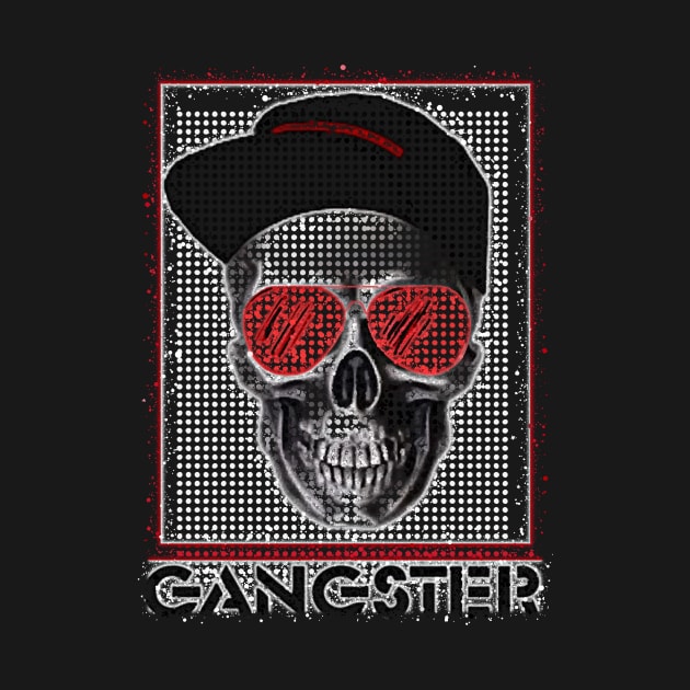 Gangster Skull PopArt by BigTexFunkadelic