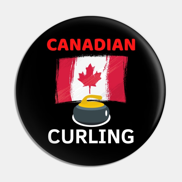 Canadian Curling Team Pin by funcreation