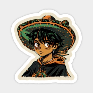 Cinco de mayo mexican boy Magnet