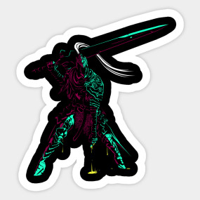 Abyss Watcher Dark Souls Sticker Teepublic - roblox abyss watcher shirt