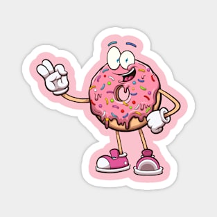 Cute Donut Character Magnet