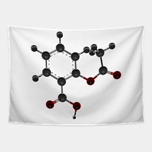 Aspirin Molecule Tapestry
