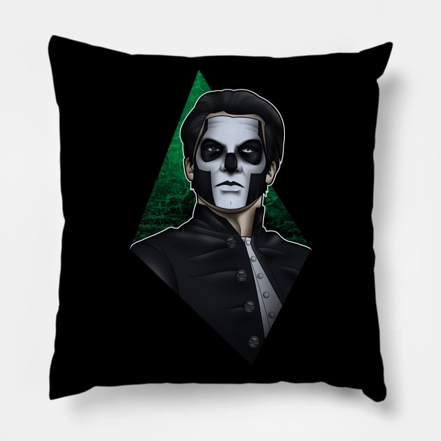 Ghost: Papa Emeritus III Pillow by Abznormal