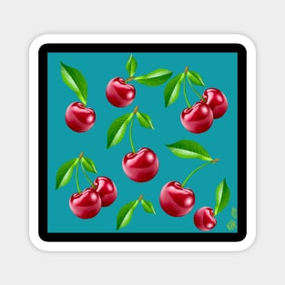 Cherry Pattern Magnet