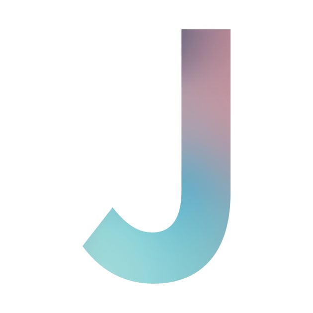 Gradient Letter J Initial Alphabet by murialbezanson