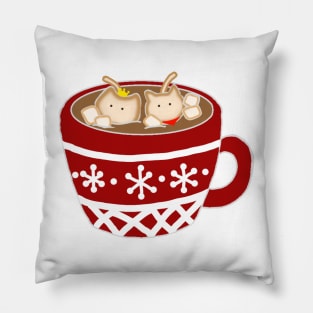 Merthur Hot Chocolate Cats Pillow