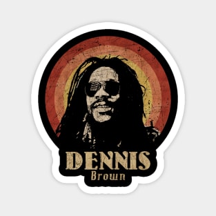 Retro Sunset Dennis Brown Magnet