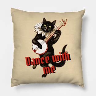 Funny dancing cat Pillow