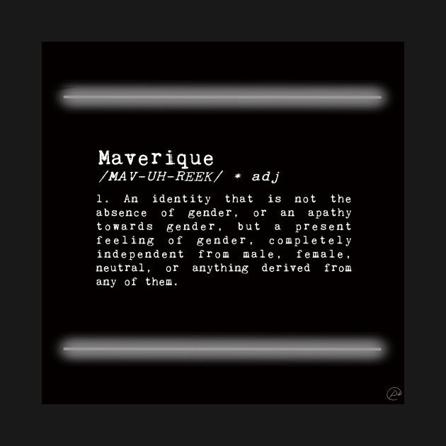 Maverique Pride Flag in Neon by Dystopian Rebel