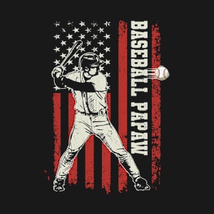 Baseball Design For Papaw Baseball Fathers Day T-Shirt